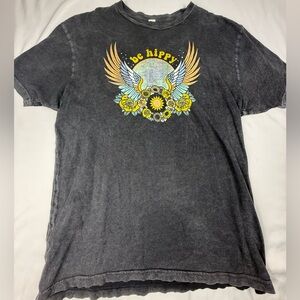 Graphic Tee with Be Hippy Design